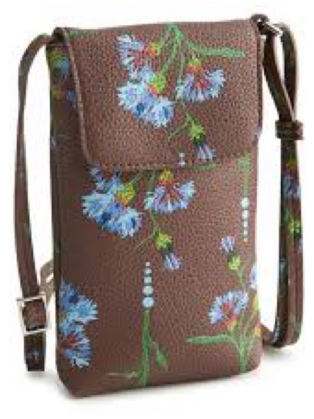 VERA BRADLEY Slim Easy Crossbody in the Bachelor Button Dot floral